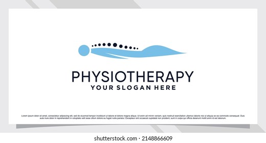 Chiropractic icon logo template with creative concept
