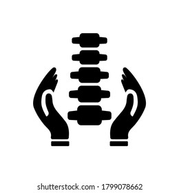 Icono quiropráctico ilustración vectorial