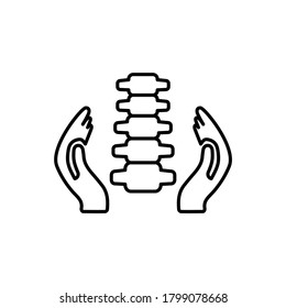 Chiropractic icon symbol vector illustration
