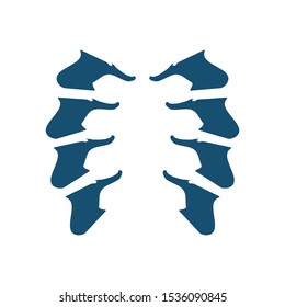 Chiropractic icon vector design template
