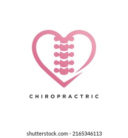 Chiropractic icon vector with modern element concept logo design Premium Vector