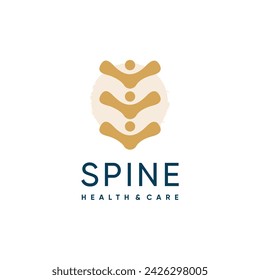 Chiropractic logo design element icon with unique idea concept