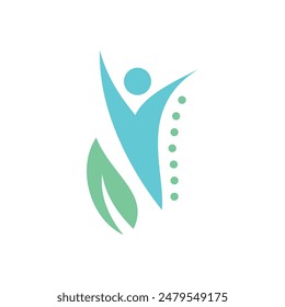 Chiropractic logo design element vector with creative concept