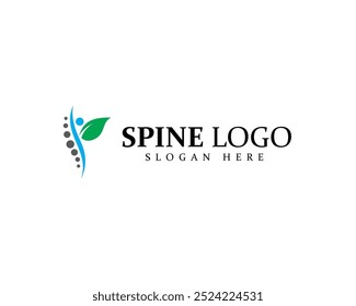 Chiropractic logo design element vector with creative concept