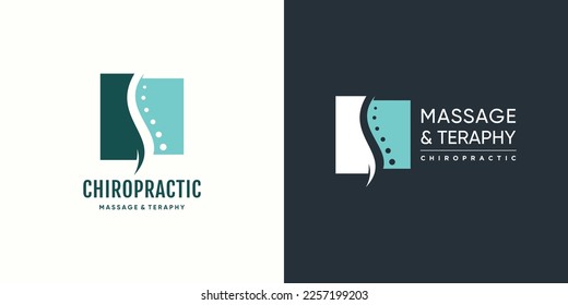 Chiropractic logo design with fresh and creative abstract idea