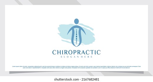 Chiropractic logo design inspiration with creative concept Premium Vector