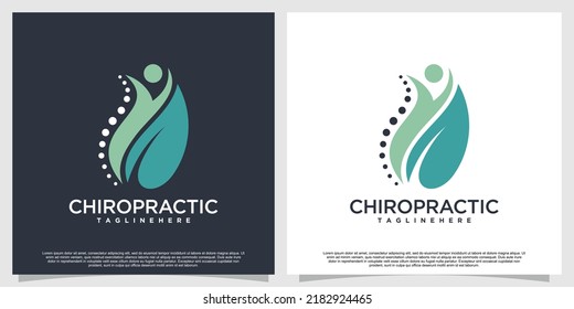Chiropractic logo design for massage theraphy health Premium Vector part 5