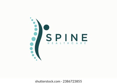 chiropractic logo design with spine concept