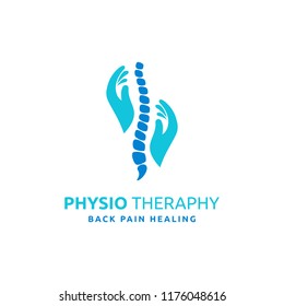 Chiropractic Logo Design. Spine Logo Template. Spinal Icon. Backbone Icon. Physio Therapy