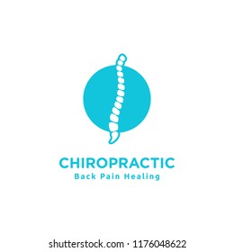 Chiropractic Logo Design. Spine Logo Template. Spinal Icon. Backbone Icon. Physio Therapy