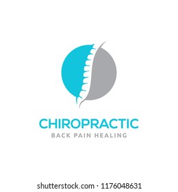 Chiropractic Logo Design. Spine Logo Template. Spinal Icon. Backbone Icon. Physio Therapy