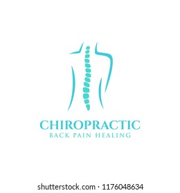 Chiropractic Logo Design. Spine Logo Template. Spinal Icon. Backbone Icon. Physio Therapy