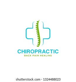 Chiropractic Logo Design. Spine Logo Template. Spinal Icon. Backbone Icon Related To Physio Therapy