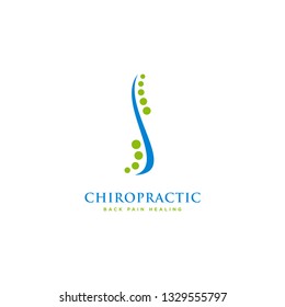 Chiropractic Logo Design. Spine Logo Template. Spinal Icon. Backbone Icon. Physio Therapy Logo