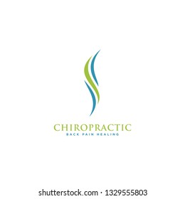 Chiropractic Logo Design. Spine Logo Template. Spinal Icon. Backbone Icon. Physio Therapy Logo