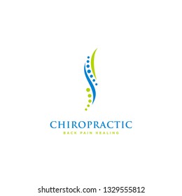 Chiropractic Logo Design. Spine Logo Template. Spinal Icon. Backbone Icon. Physio Therapy Logo