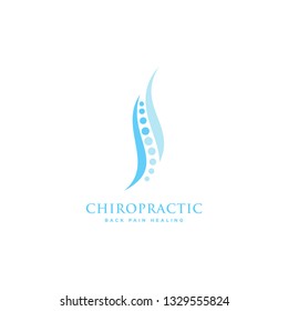 Chiropractic Logo Design. Spine Logo Template. Spinal Icon. Backbone Icon. Physio Therapy Logo