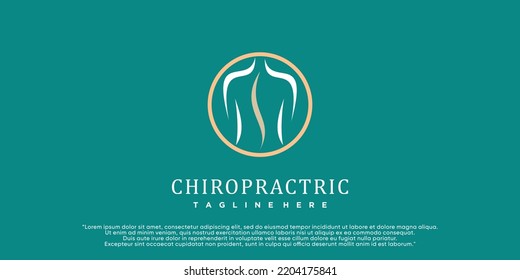 Chiropractic logo design spine logo template spinal icon backbone icon related to physio therapy Premium Vector