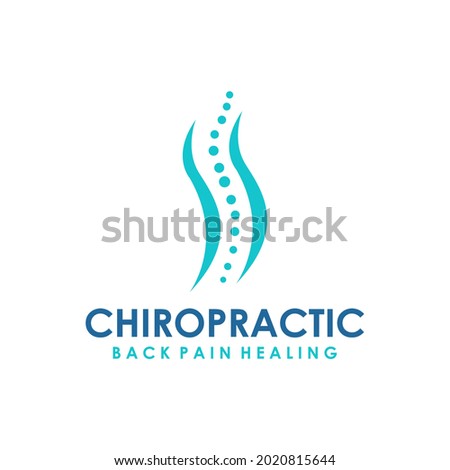 Chiropractic logo design. Spine logo templates. Spinal icon. Backbone icons. Physio therapy