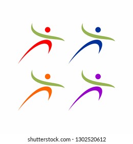 Chiropractic Logo Design Template Illustration Vector