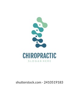 Chiropractic logo design vector icon for business with creative concept idea