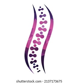 Chiropractic Logo Design Vector illustration. Spine care logo.
