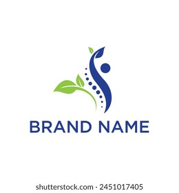 Vector de diseño de logotipo quiropráctico Premium EPS 10