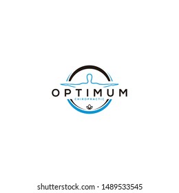 chiropractic logo design vector template