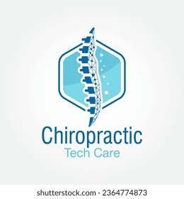 chiropractic logo design vector template, spine logo, physiotherapy logo design