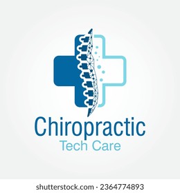 chiropractic logo design vector template, spine logo, physiotherapy logo design