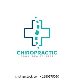 Chiropractic Logo Icon Design Vektorillustration