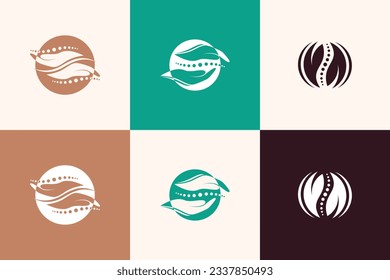 Chiropractic logo icon vector with modern element idea