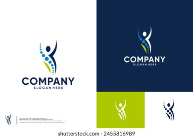 chiropractic logo for spine health , logo design inspiration.