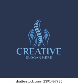 chiropractic logo Spine health symbol spine medical logo