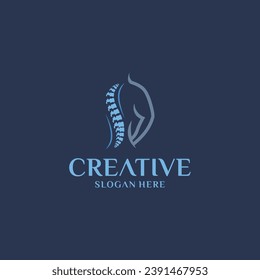 chiropractic logo Spine health symbol spine medical logo