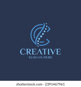 chiropractic logo Spine health symbol spine medical logo