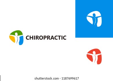 Chiropractic Logo Template Design Vector, Emblem, Design Concept, Creative Symbol, Icon