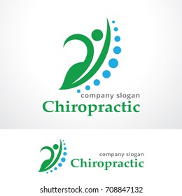 Chiropractic Logo Template Design Vector, Emblem, Design Concept, Creative Symbol, Icon