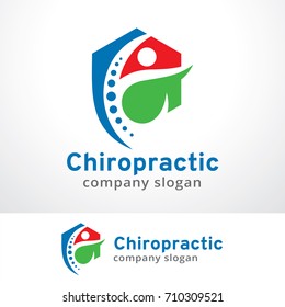 Chiropractic Logo Template Design Vector, Emblem, Design Concept, Creative Symbol, Icon