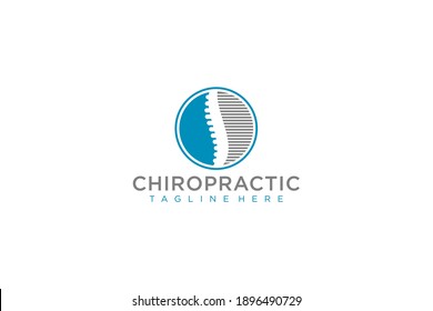 Plantilla de logotipo quiropráctico Diseño sencillo