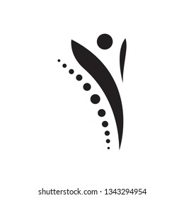 Chiropractic logo template vector icon design