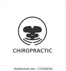 chiropractic logo therapy vector template for medical, graphic design inspiration