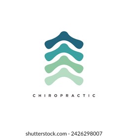 Chiropractic logo vector design element icon style with creative idea