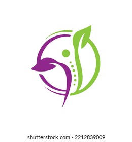 Chiropractic office Clinic logo vector
