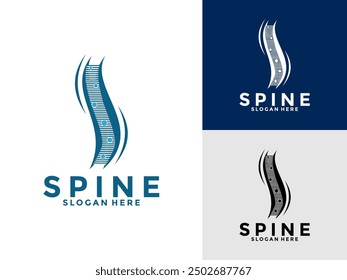Chiropractic spine logo design, Abstract Spine , Backbone logo vector template