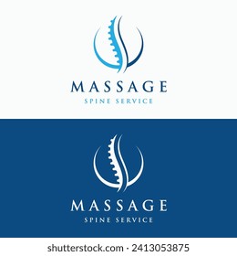 Chiropractic spine logo design.Logo for nursing, massage, business and medicine.