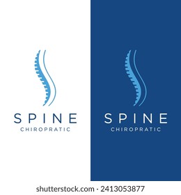 Diseño del logotipo de la columna quiropráctica.Logo para enfermería, masaje, negocios y medicina.