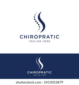 Chiropractic spine logo design.Logo for nursing, massage, business and medicine.