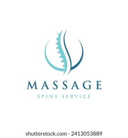 Chiropractic spine logo design.Logo for nursing, massage, business and medicine.