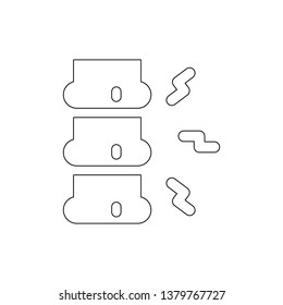 chiropractic spine outline icon. Signs and symbols can be used for web, logo, mobile app, UI, UX